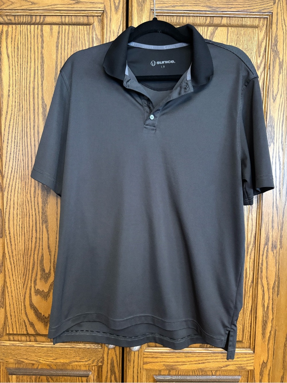 Sunice Men's large black Polo Shirt